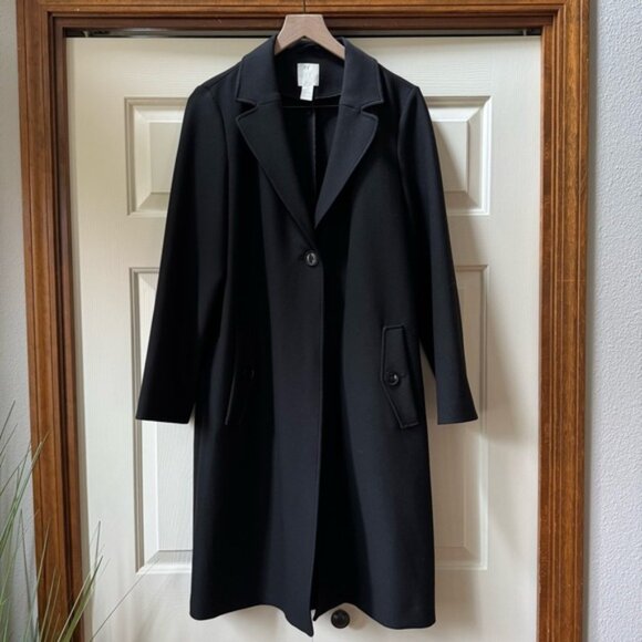 H&M Straight Cut Oversized Long Coat Women’s size Small - Picture 2 of 13